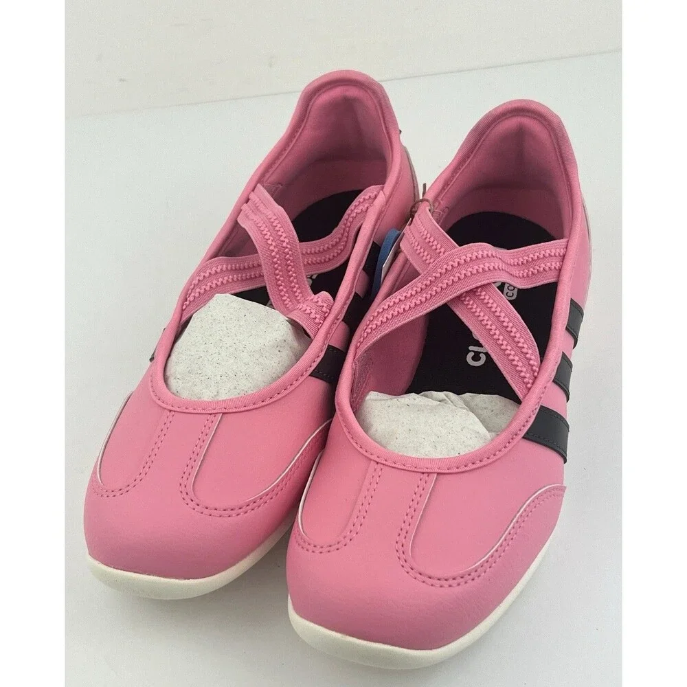 Adidas Barreda Mary Jane Sneakers Bliss Pink Black JP6738 Youth 6.5 New